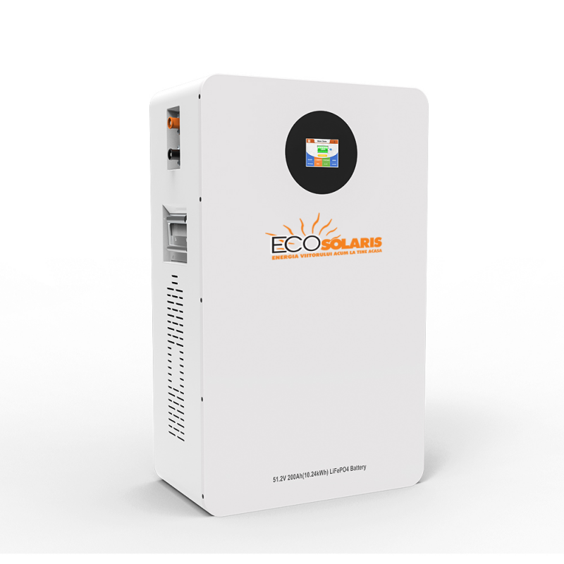 Baterie LiFePO4 51.2V EcoSolaris 200Ah 10kWh Baterie LiFePO4 51.2V EcoSolaris 200Ah 10kWh - Panouri Fotovoltaice